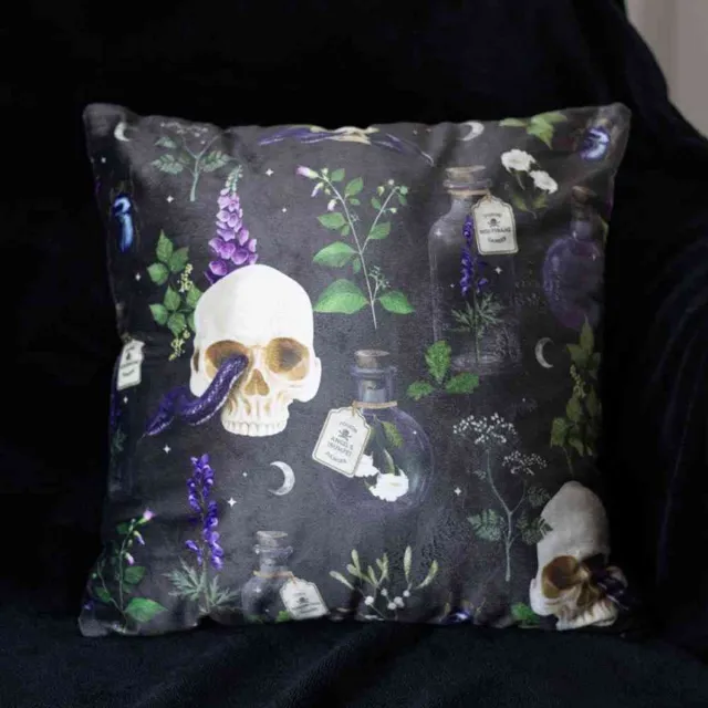 Something Different 35cm Square Venom & Vines Print Kussen - Multicolours