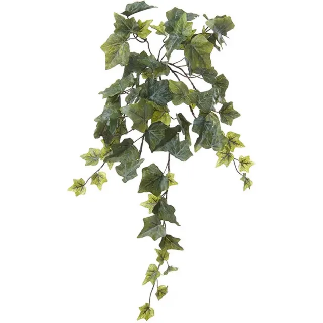 Louis Maes kunstplant met blaadjes hangplant Klimop/hedera - groen - 58 cm - Klimplanten