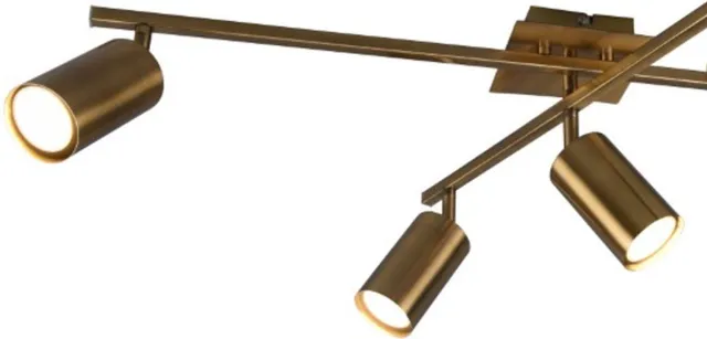 Trio MARLEY - Plafondlamp - Oud messing - excl. 5x GU10 4,9 W - Zwenkbaar