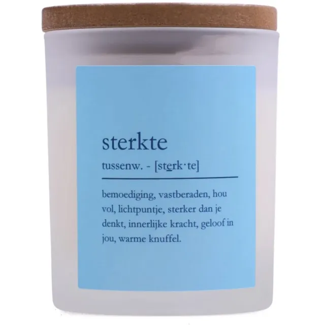 Le Bon Sens Bon Sens - Geurkaars "Sterkte" - Cederhour & Jasmijn Blauw
