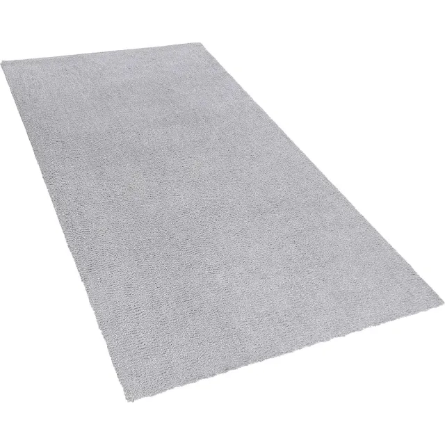 Beliani DEMRE - Shaggy vloerkleed - Lichtgrijs - 80 x 150 cm - Polyester