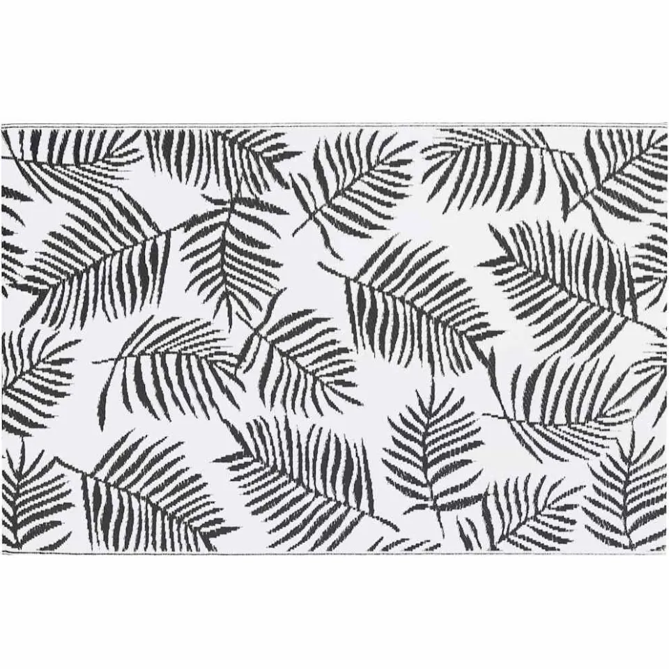 vidaXL Buitenkleed ARAKIL 160x230 cm PP wit en zwart