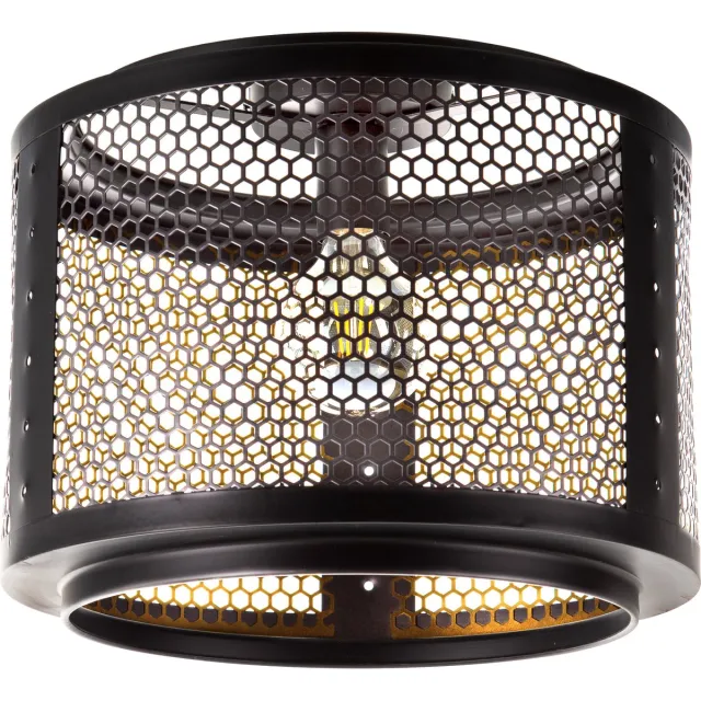 Globo MLK - Plafondlamp - 114 - 1 Licht punt - E27 - 40 Watt - Zwart
