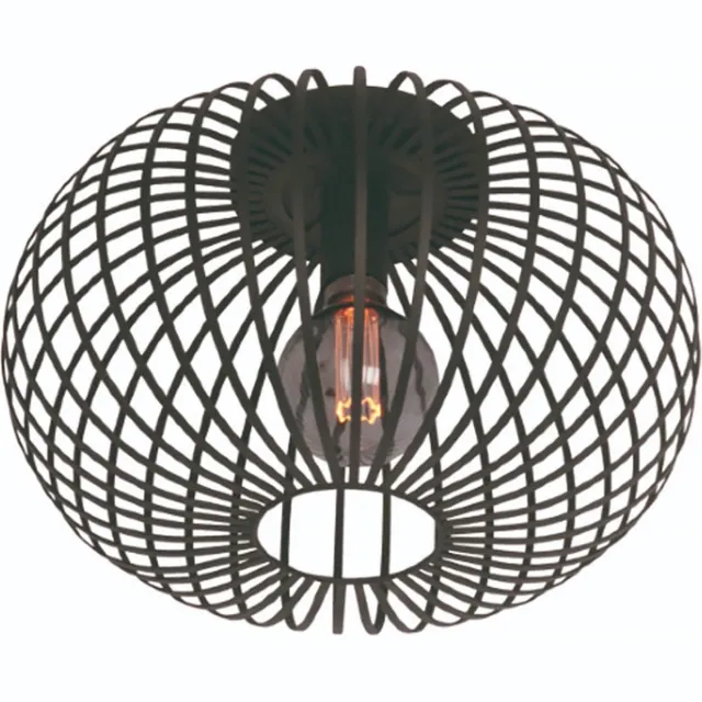 Freelight Agila Plafondlamp 1 lichts d:40cm zwart - Modern - Freelight