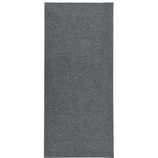 vidaXL Droogloopmat 100x250 cm grijs