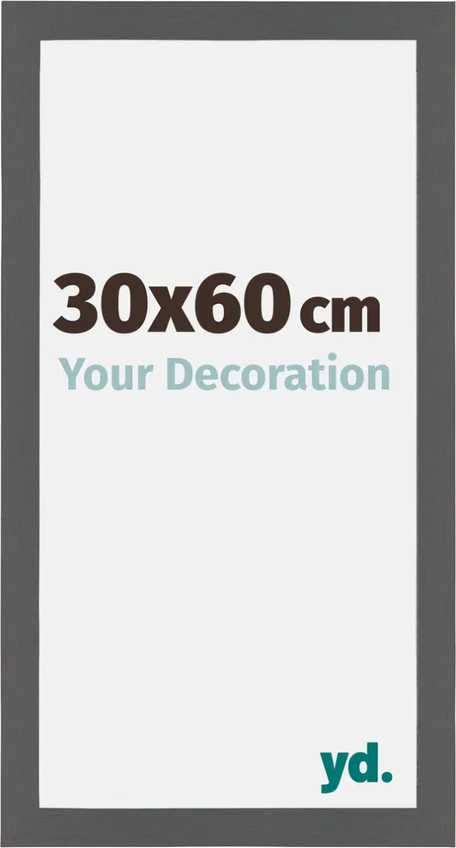 yd. Your Decoration - Fotolijst 30x60 cm - MDF - Antraciet - Mura