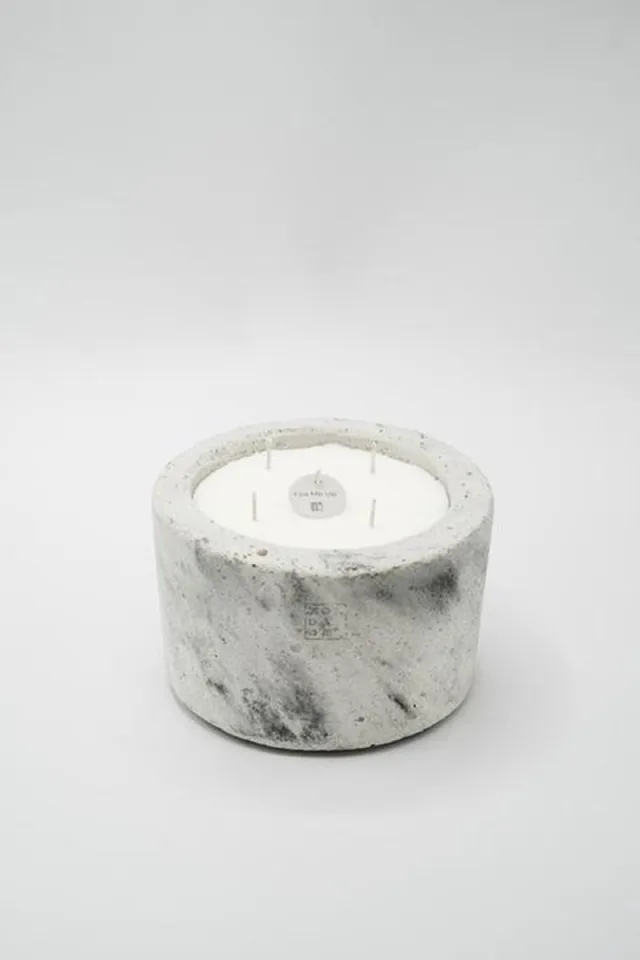 Mon Dada Urban Candle grijs M - Fire me up WIT