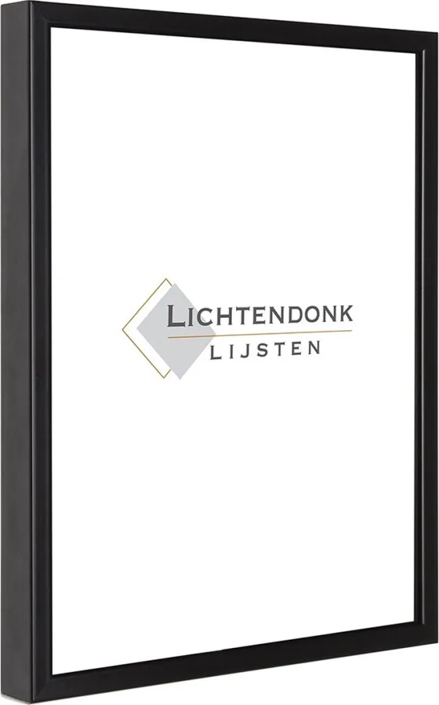 Lichtendonk Aluminium Wissellijst 24 x 30 Zwart - Ontspiegeld Glas - Salerno