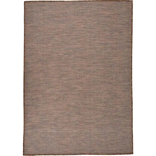 vidaXL Buitenkleed platgeweven 160x230 cm bruin