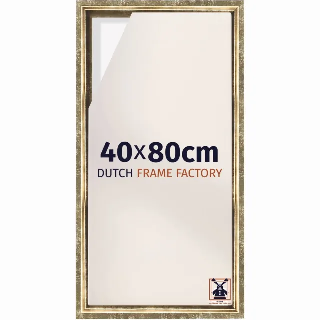 Dutch Frame Factory Baklijst 40x80 cm - Goud Antiek - Geschikt voor Canvasdoek - MDF Baklijst Lausanne