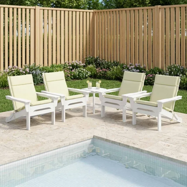 vidaXL Kussen voor lage rugstoelen GEMERT 6 st 100% Polyester crème