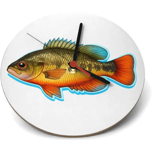 Mr Cadeautjes Klok rond Ø 19 - design Een realistische papegaai zijaanzicht met tropische kleuracc | cadeau Wit