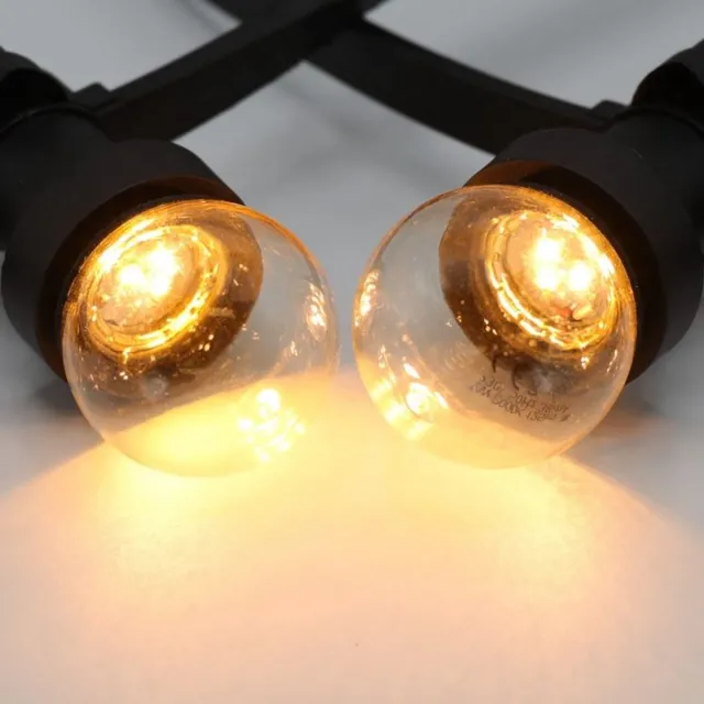 Ambisphere Prikkabel 35 meter met 35 fittingen + 35 warm witte ledlampen - Waterdichte feestverlichting - NIET Koppelbaar