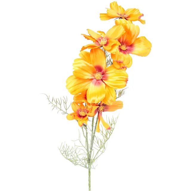 Innovation of Green GmbH Cosmea Kosmee sieradenmand kunstbloem oranje 75cm