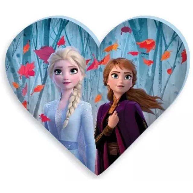 Disney Frozen Frozen sierkussen Elsa en Anna Heart - 35 x 30 cm Multi