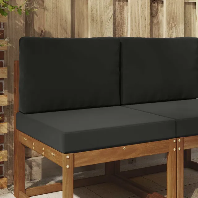vidaXL Buiten bankkussen Polyester Zwart 60 x 60 cm