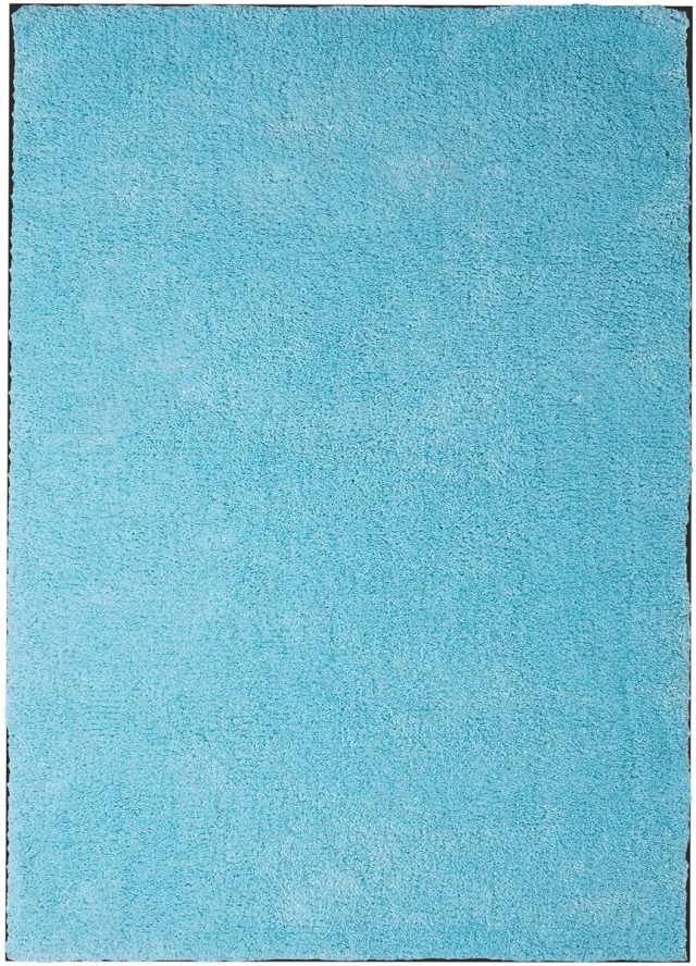 Beliani DEMRE - Shaggy vloerkleed - Lichtblauw - 140 x 200 cm - Polyester