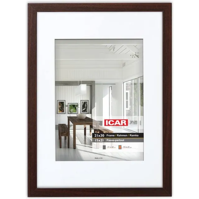 Icar Houten Passe-Partout Fotolijst Expo 4 Bruin 13x18 cm ( 9x13 cm)