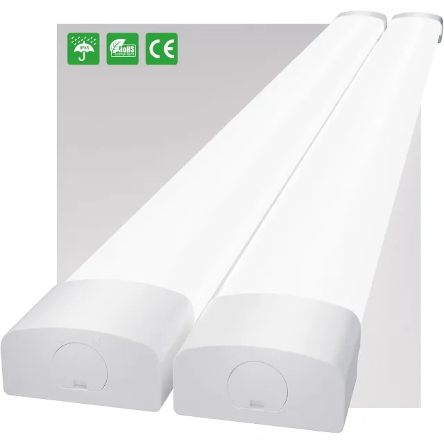 anten 2x LED Batten 60cm - 18 W 2000lm - 5000K Daglicht Wit - LED TL Armatuur - IP65 Waterdicht - Doorkoppelbaar - flikkervrij - Plafondlamp Werklamp - Voor werkplaats, schuur en als onderbouwverlichting