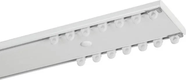 HDS Dubbele gordijnrails - 400cm (2 x 200cm) compleet pakket - plafond Wit (RAL 9010)