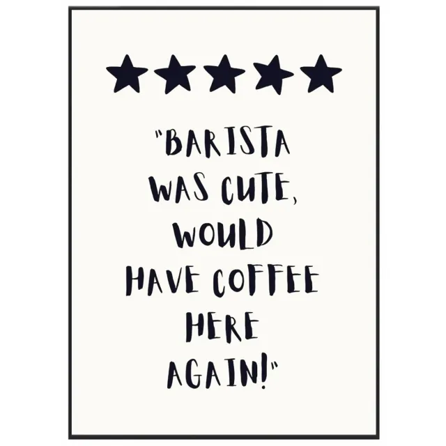 No Filter Keuken posters - 30x40 cm / A3 formaat - Koffie Poster - Barista Poster - Koffie art - Keuken decoratie - Cadeau koffieliefhebber Barista 30x40