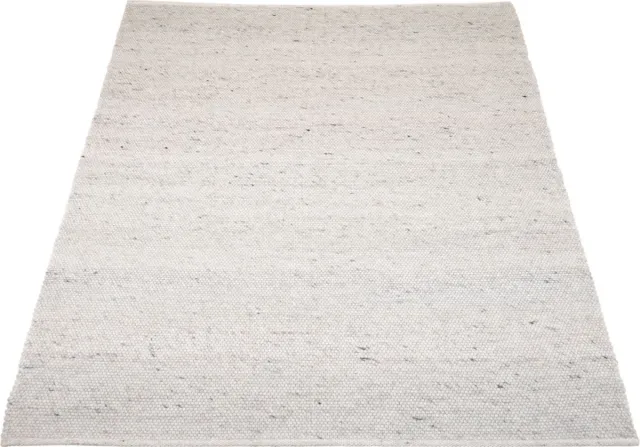 Veer Carpets Vloerkleed Scott Beige 240 x 340 cm - Wol Platgeweven Vloerkleed – Japandi / Tijdloos Modern Design