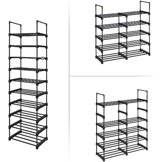 Solacis Schoenen Opbergsysteem - Schoenen Organizer - Schoenenbox - Schoenen Opbergen - Must Have In Huis! Zwart