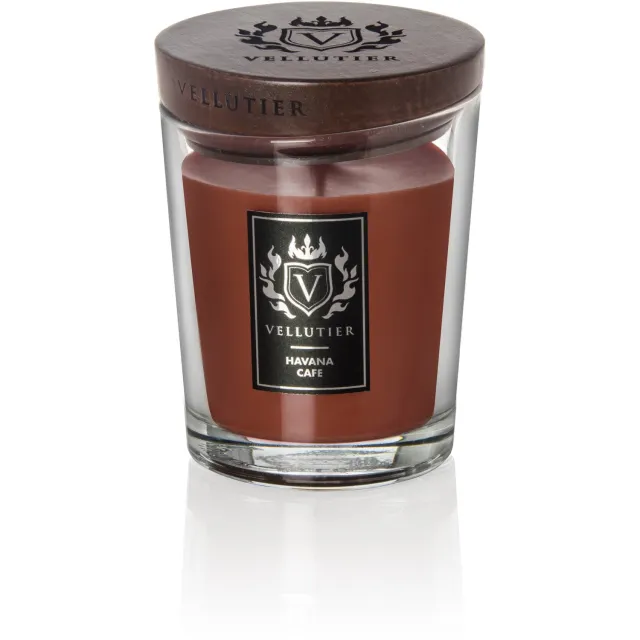 Vellutier Geurkaars Medium Havana Cafe - 12 cm / ø 9 cm Bruin
