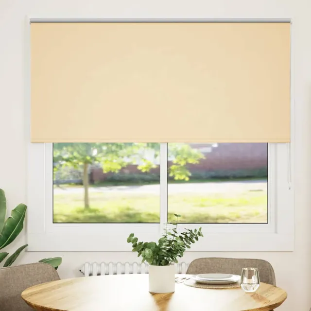 vidaXL Rolgordijn verduisterend 155x150 cm stofbreedte 151,6 cm beige