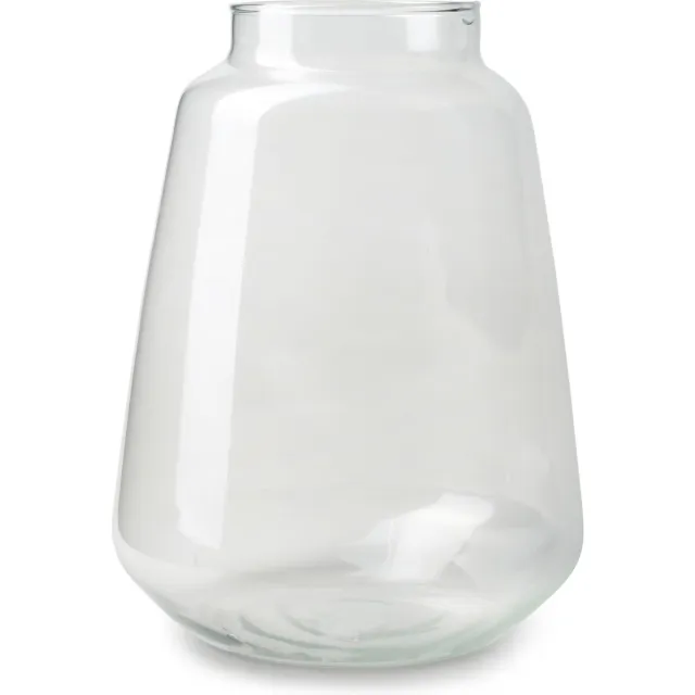 Jodeco Bloemenvaas Zef - helder transparant - glas - 26 x 35 cm - vaas
