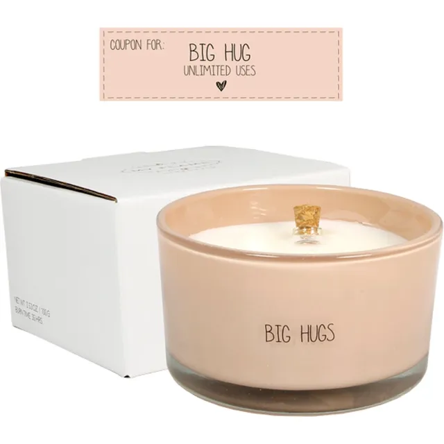 My Flame Lifestyle Flessenpost kaars Big Hugs zalm