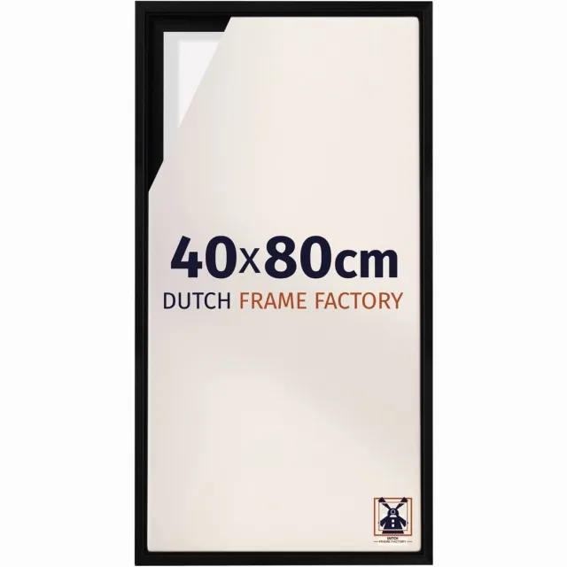 Dutch Frame Factory Baklijst 40x80 cm - Zwart Mat - Geschikt voor Canvasdoek - MDF Baklijst Lausanne