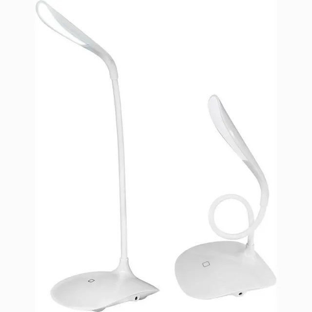 eaxus Bureaulamp Touch met 14 SMD leds en flexibele zwanenhals Eaxus Wit