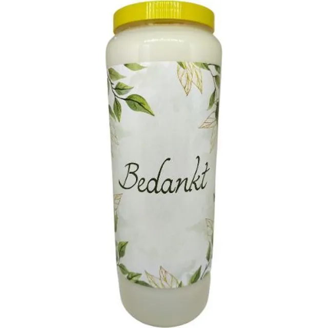 noveenkaars Bedankt - Noveenkaars - 9 dagen brander (20 stuks) Kleurloos