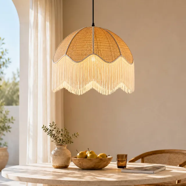 NOUS Living hanglamp Lara (Ø50cm) Naturel