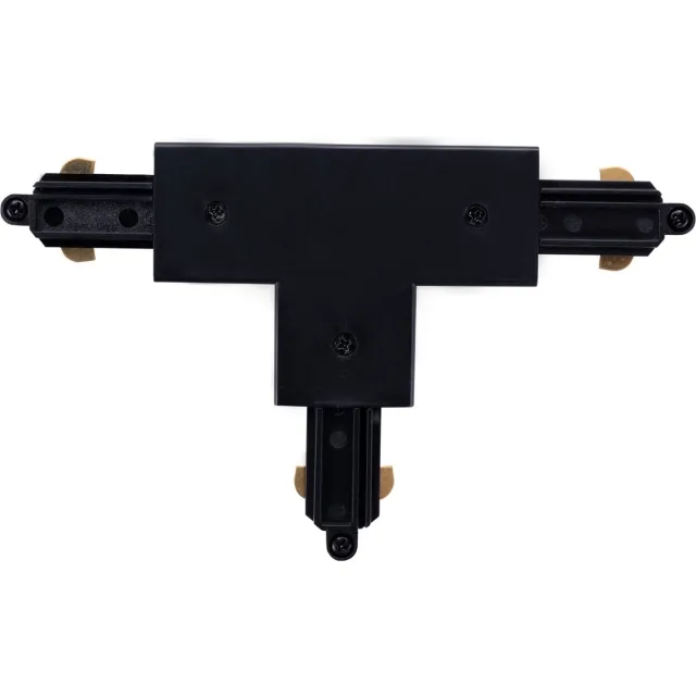 LEDVION 1-Fase Rail T-Vorm Connector Rechts-1 (Zwart) - Naadloze Intergratie 1-Fase