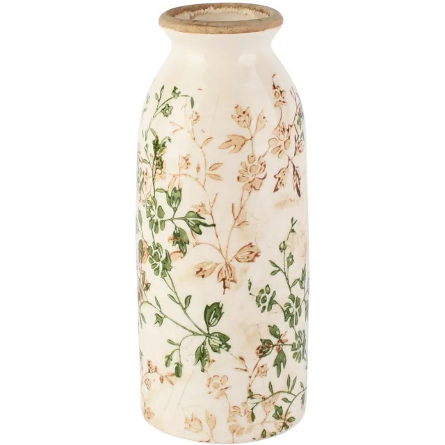 dekoratief Deco vaas 'Branched Harmony', keramiek, 8x8x20cm | A265472 wit
