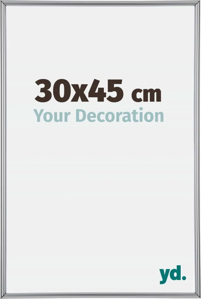 yd. Your Decoration - Fotolijst 30x45 cm - Kunststof - Zilver Hoogglans - Annecy