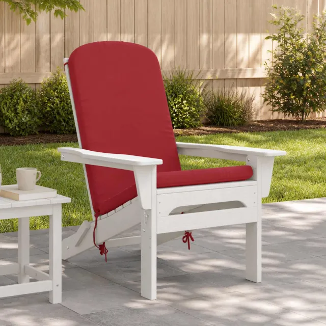 vidaXL Adirondack stoelkussen GEMERT 100% Polyester Wijnrood