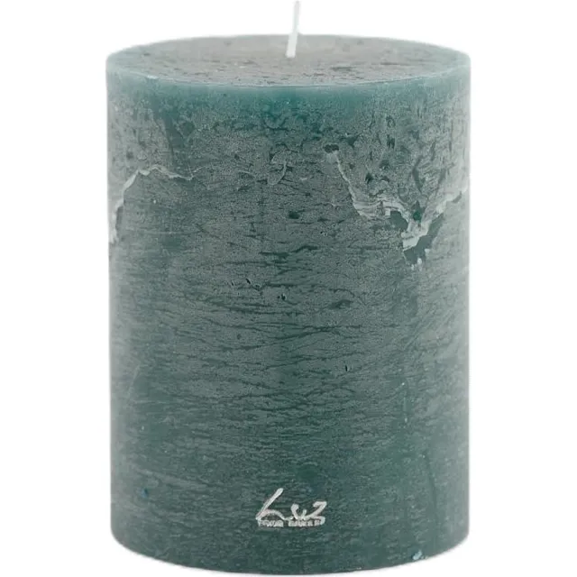LUZ Rasteli Luz Your Senses Stomp Kaars Groen-Atlantic Deep D 10 cm H 13 cm