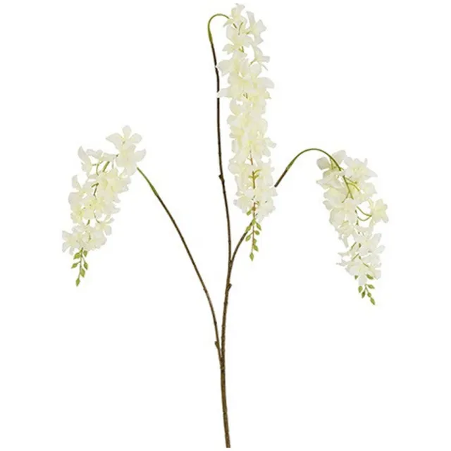 Kunstbloem Wisteria wit