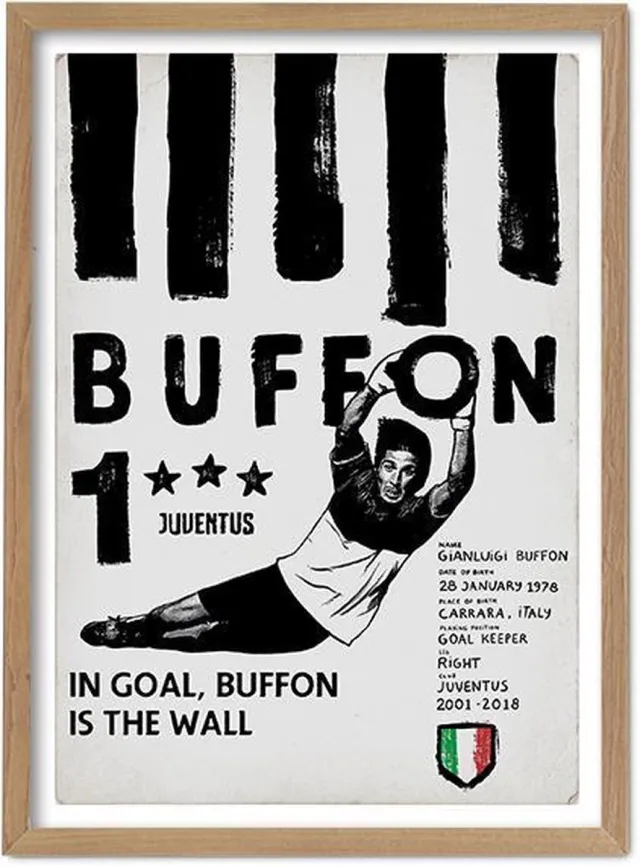 FC Kluif 'Buffon' Poster Wit