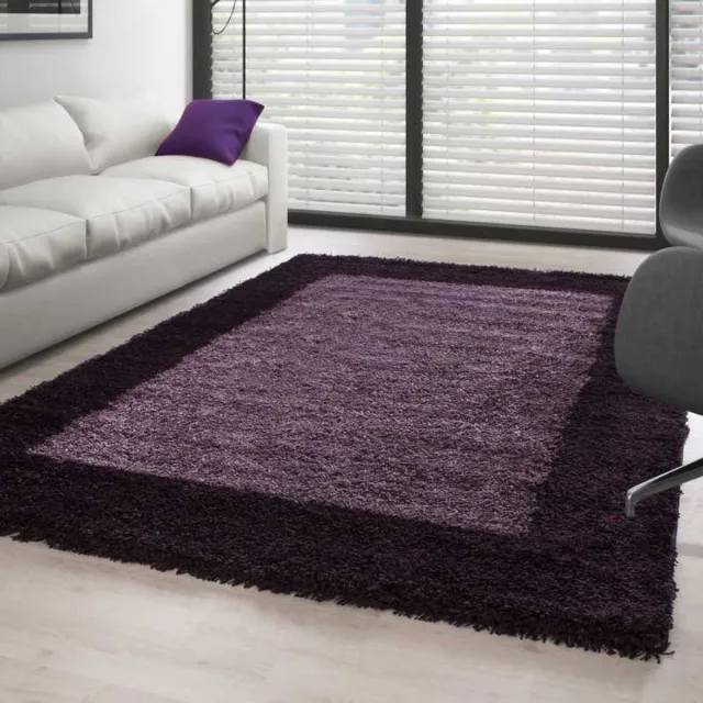 TapisTrend Harig tapijt Paars-donkerpaars Hoogpolig vloerkleed, design