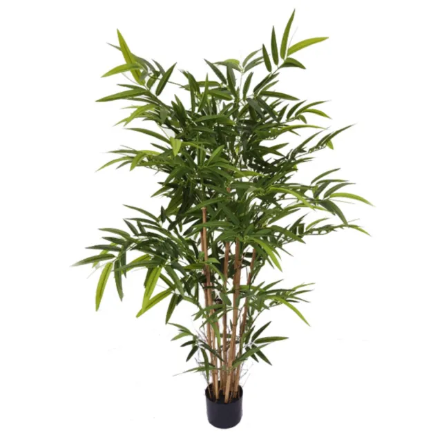 PrettyPlants Bamboe Kunstplant 120 cm Hoge Kwaliteit| Kunst Bamboe | Kunstplanten voor Binnen | Bamboo Kunstplant Groen