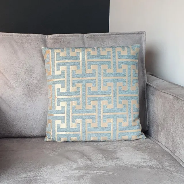 Jackysson Kussen – Sierkussen – Kussens Woonkamer – Velvet – Luxe Kussen – 45x45 cm – Groen – Goud – Beige – Ecru