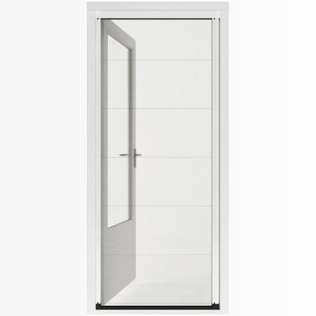 CanDo Hordeur Premium A - Plissé hordeur - Wit profiel - Zwart gaas - 96x194-197cm