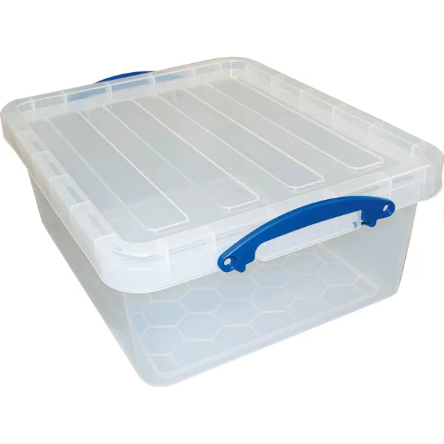 Really Useful Box opbergdoos 23,5 l, nestbaar, transparant