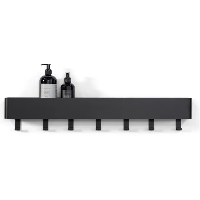 Spinder Design kapstok Multi 7 - Zwart - 7 haken - Staal