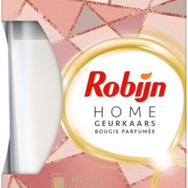 Robijn Geurkaars Rose Chique 115 gr Wit