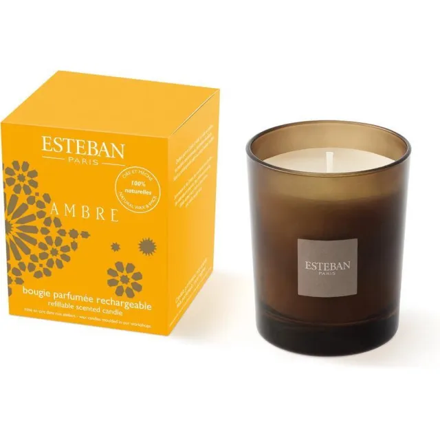 Esteban Classic Ambre Geurkaars 180gr Antraciet